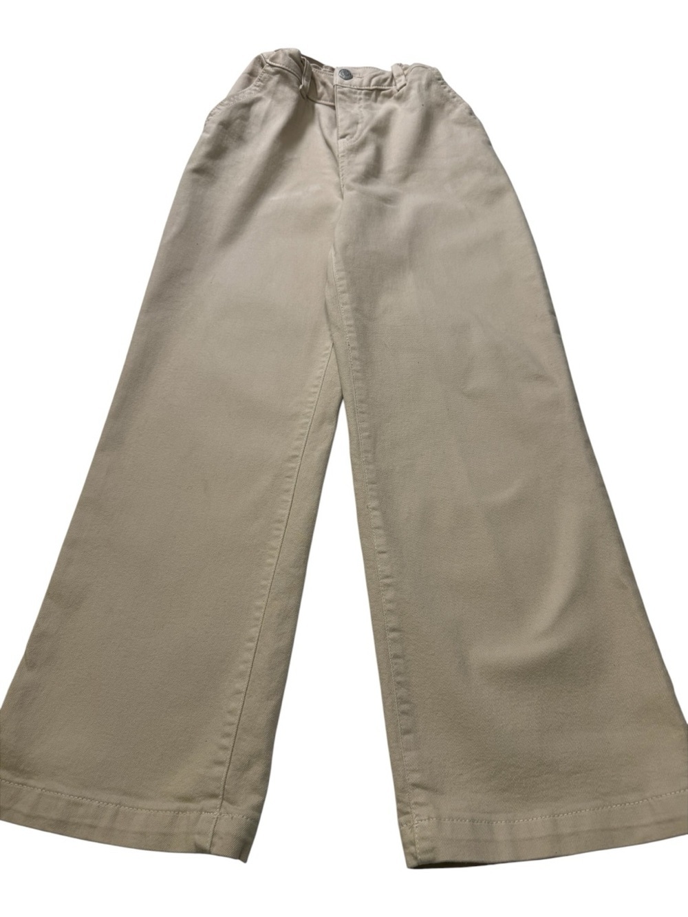 Cat & Jack Beige Wide-Leg Kids Casual Pants w/ Adjustable waist